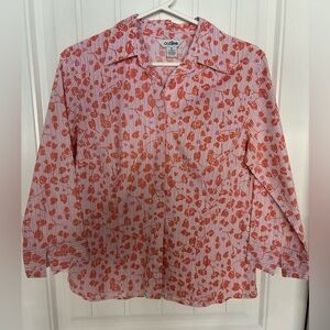 Outline Women's Orange Floral Blouse